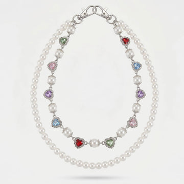 Moire Pearl Rebel Chain Belt
