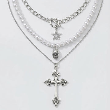 Moire Trinity Punk Pendant Set