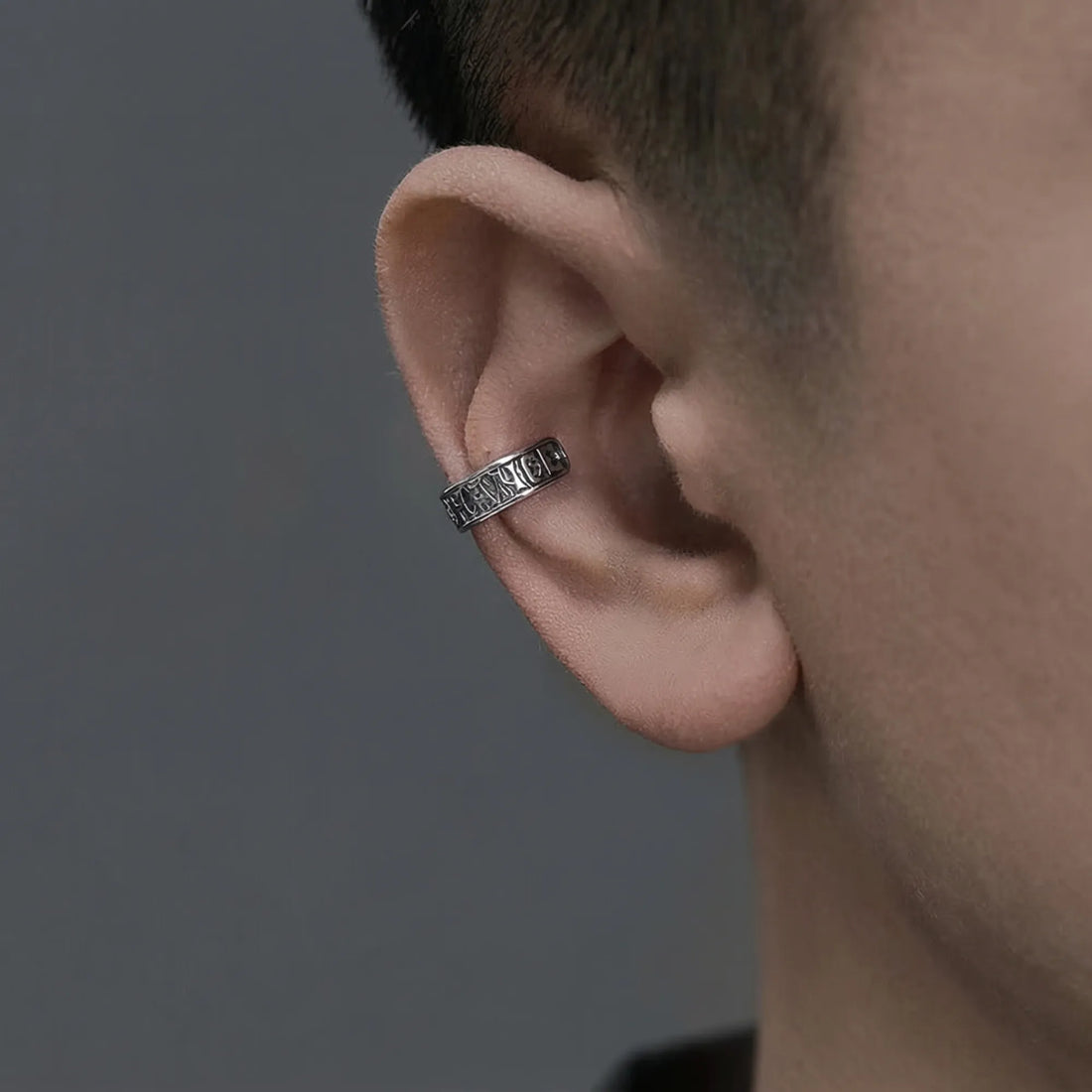 Moire Good Fortune Clip Earrings