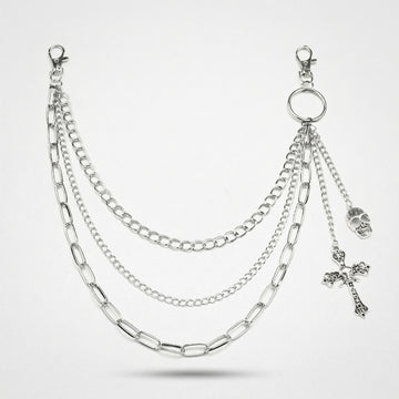 Moiré Skeleton Jean Chain