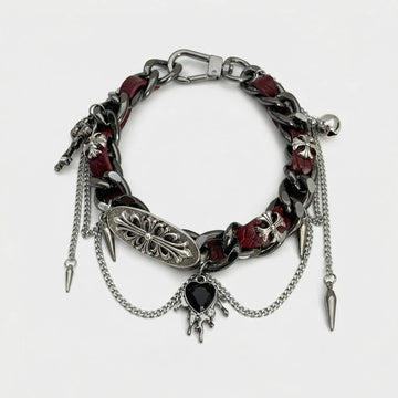 Moiré Yabi Leather Wrap
