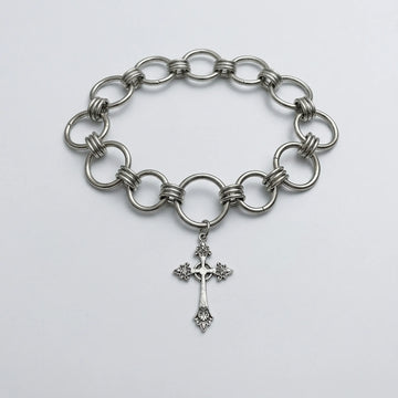 Moiré Iron Cross O-Chain