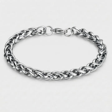 Moire Twist Rope Chain Bracelet — Clean Weight