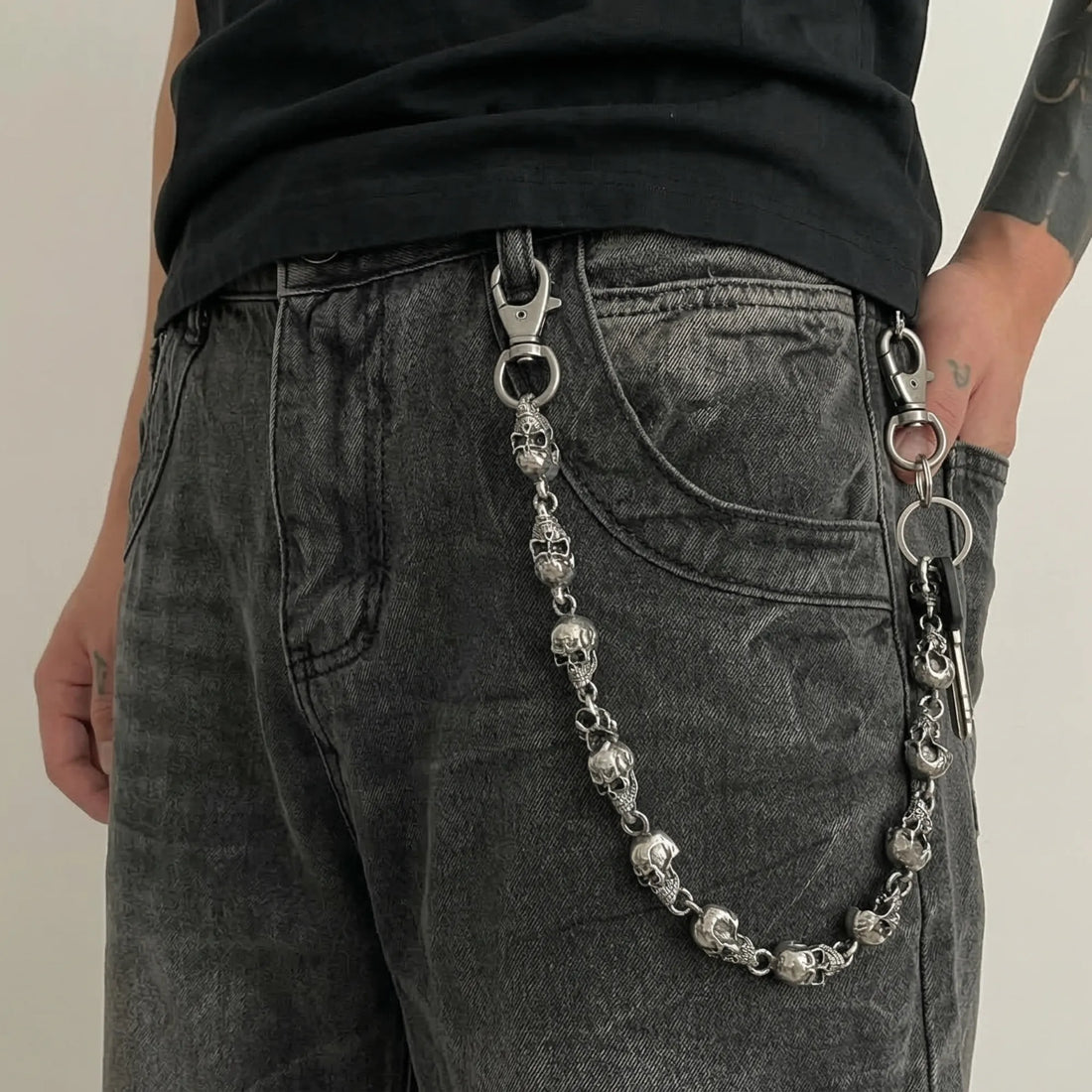 Moire Vintage Skull Rider Chain