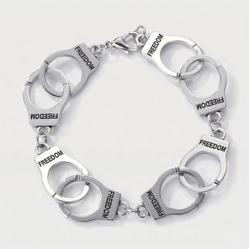 Bracelet manchette en fer moiré