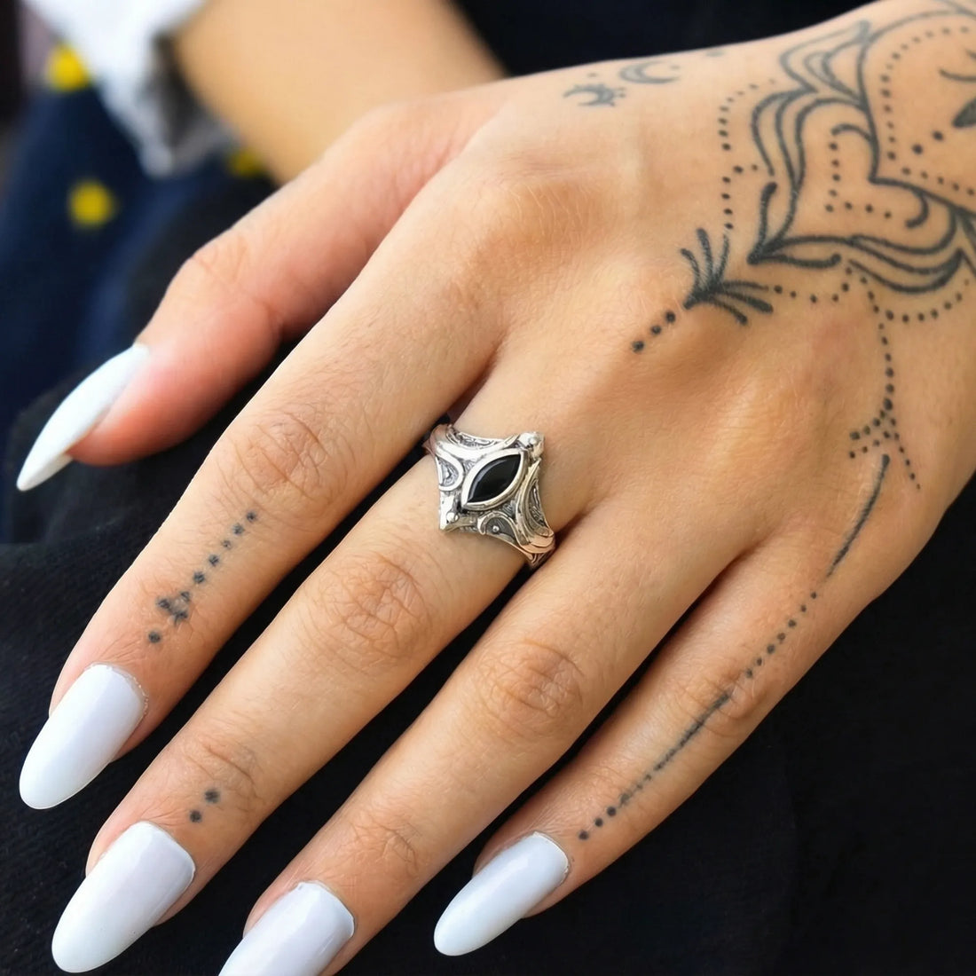 Moire Zircon Gold Statement Ring