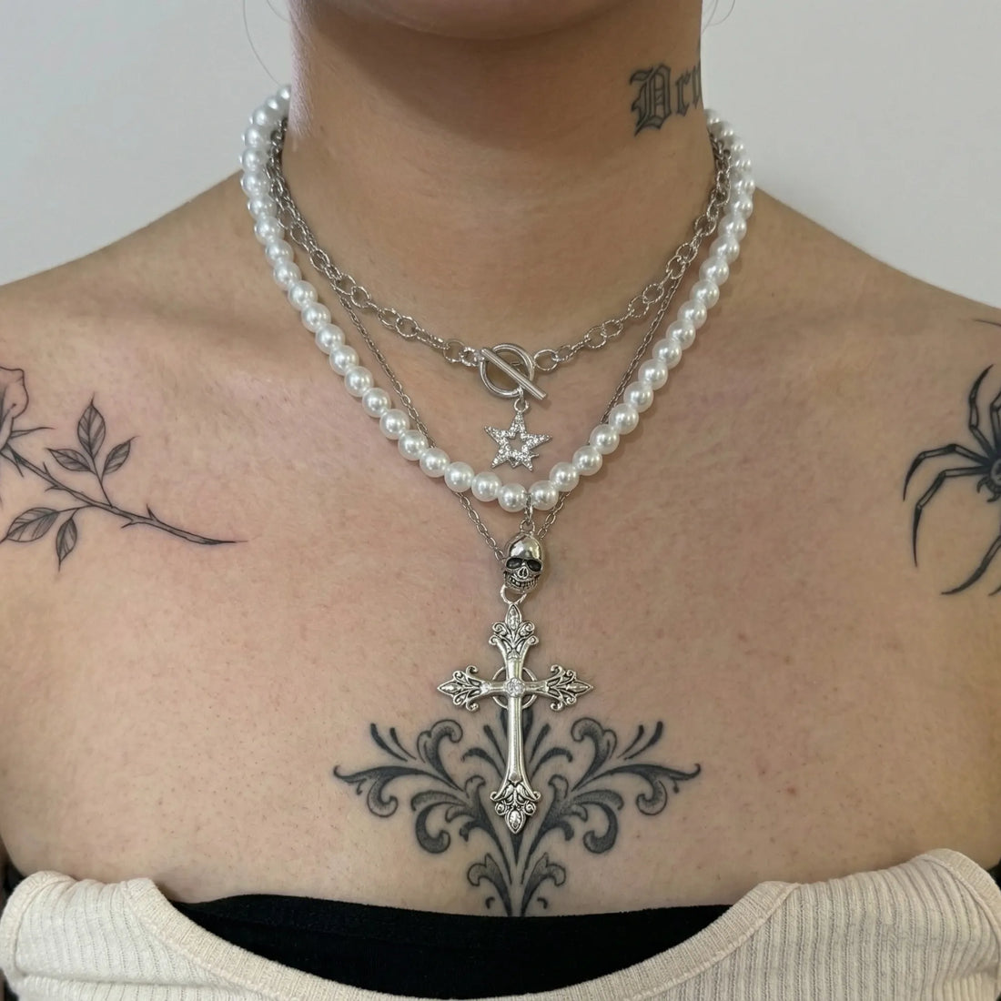 Moire Trinity Punk Pendant Set