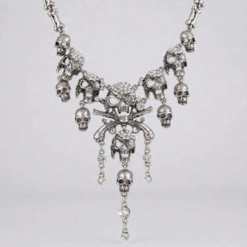 Moiré Pirate Skeleton Choker