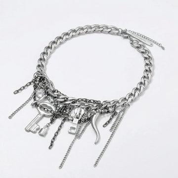 Moiré Cyber Lock Choker