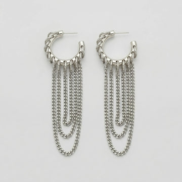 Moiré Liquid Fringe Hoops