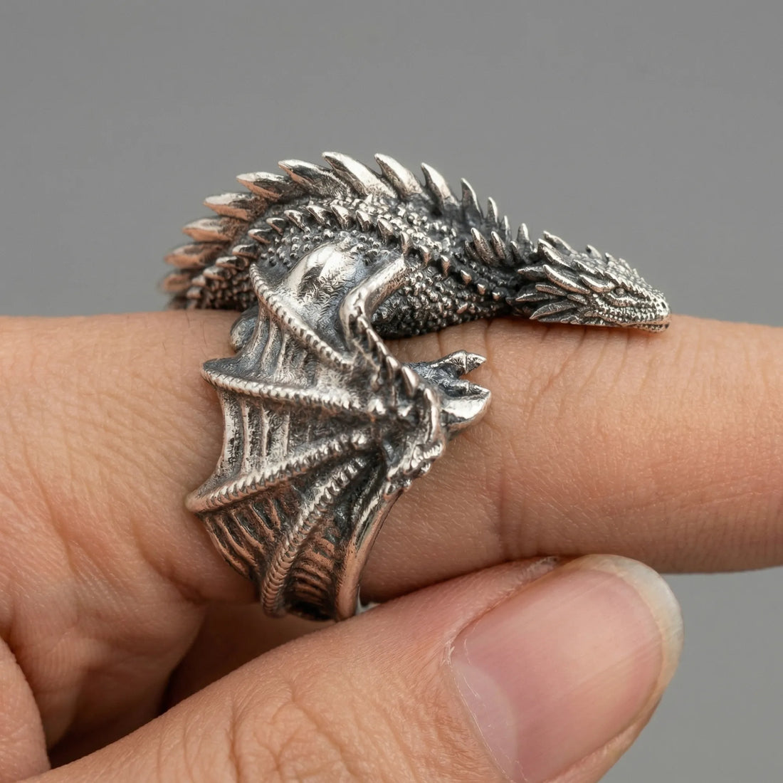Moiré Pterosaur Wing Ring