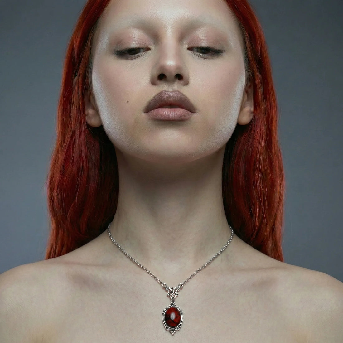 Moiré Vampire Relic Necklace