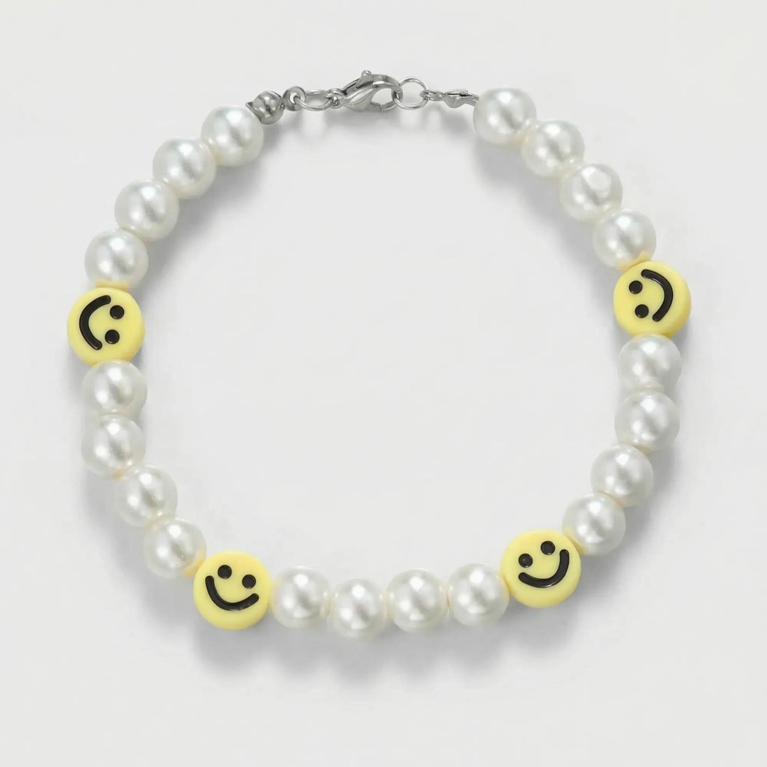 Bracelet en perles moirées Smiley