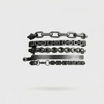Moire Byzantine Chain Bracelet — Vintage Weight
