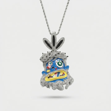 Moire Phantom Drip Iced Pendant