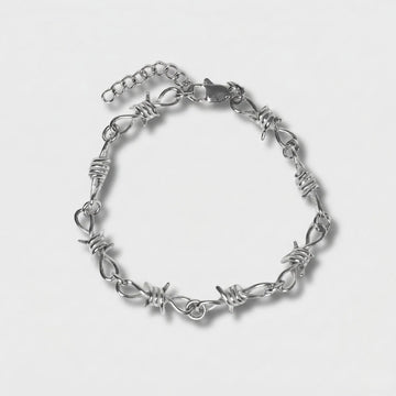 Bracelet à épines en moire à nœud barbelé