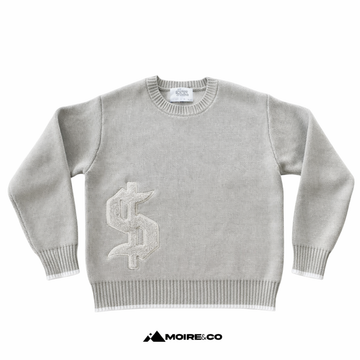 Moire Y2K Gothic Strickpullover