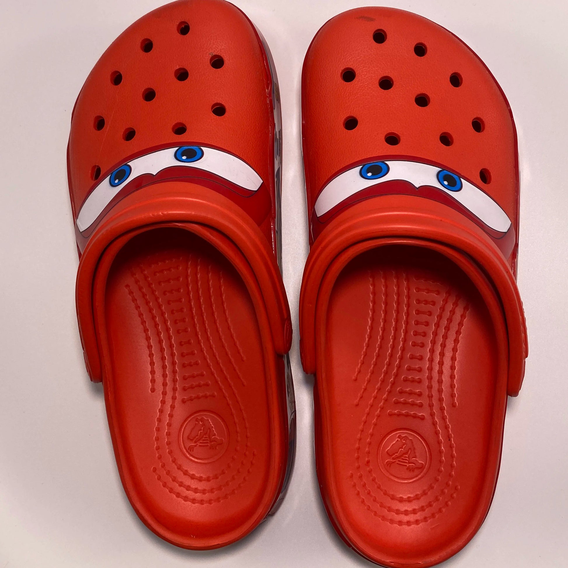 Cartoon Disney Pixar Lightninged Mcqueens Solid Waterproof Slippers Outdoor Sandals Casual Breathable Ankle-wrap EVA Shoes Gift