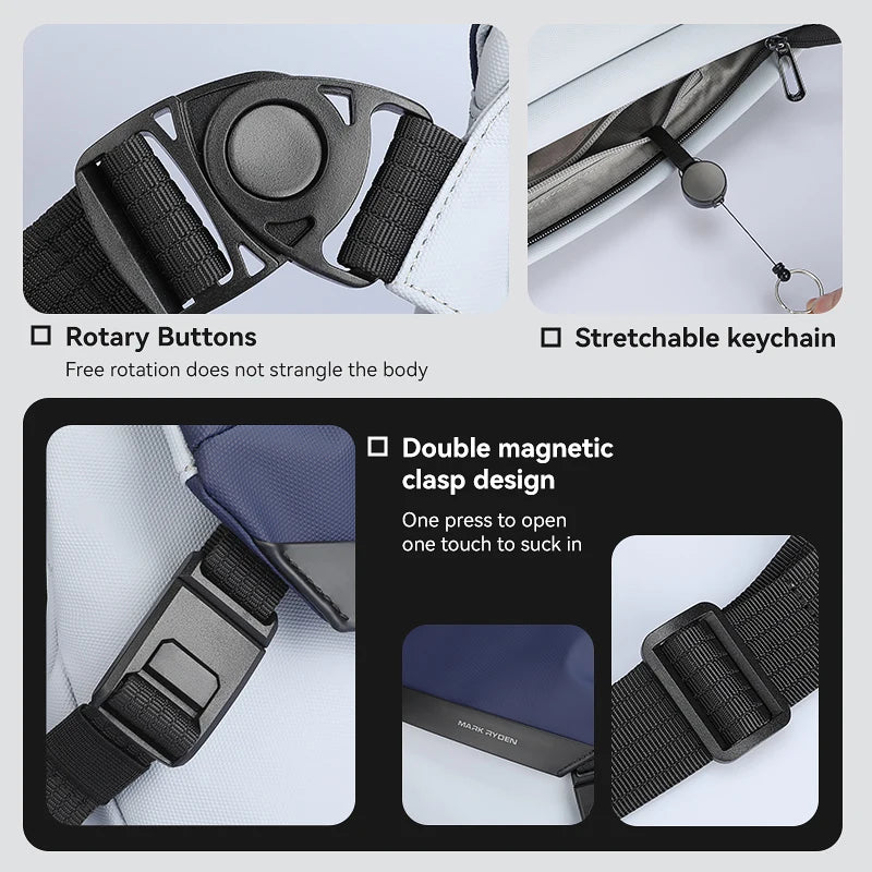 MarkRyden Mailman: Messenger Bags, large capacity, oxford material, multifunctional crossbody bag