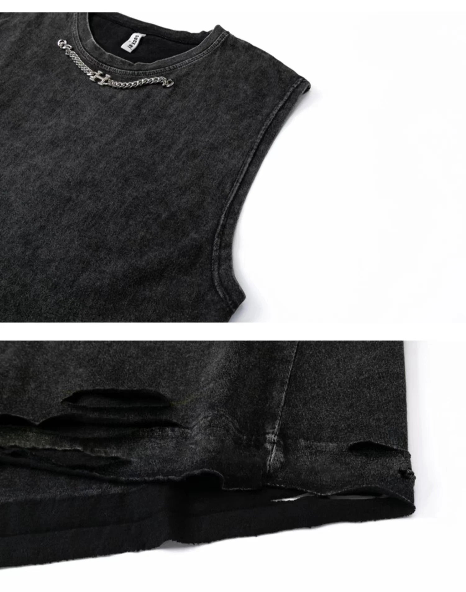 Y2K Men Clothing USA Style Street Spoof Print Cotton Vest Sleeveless T-shirt Summer Man Casual Sports Fitness Tank Top Techwear