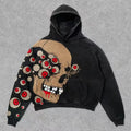 Y2K Cloths Techwear Autumn New Mens Funny Skull 3D Print Tracksuit Men Hoodie Fashion Streetwear Black Skeleton Hoodies For Man