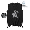 Men's Knitted Vest Summer Fashion Star Pattern Mesh Vest Casual Sleeveless Breathable Woolen Knit Ves Soft Top Men US Size