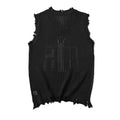 Men's Knitted Vest Summer Fashion Star Pattern Mesh Vest Casual Sleeveless Breathable Woolen Knit Ves Soft Top Men US Size