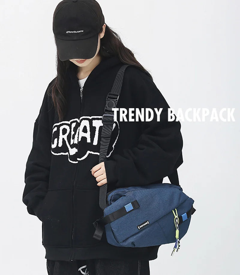 High Quality Nylon Panelled Waist Packs 2024 New Brand Unisex Chest Pack Casual Outdoor Travel Crossbody Bag Men Wasit Belt Bags