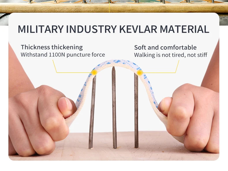 Men's Steel Toe Puncture Proof Anti-skid Work Safety Shoes, Breathable Industrial Construction Sneakers