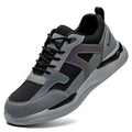 Men's Steel Toe Puncture Proof Anti-skid Work Safety Shoes, Breathable Industrial Construction Sneakers