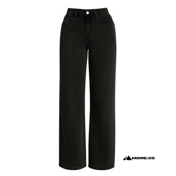 Moire Curvy Denim – Light Wash Graphic Drop