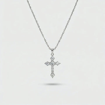 Moire Crystal Cross Chain